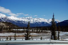 26 Mount Hensley From Saskatchewan River Crossing On Icefields Parkway